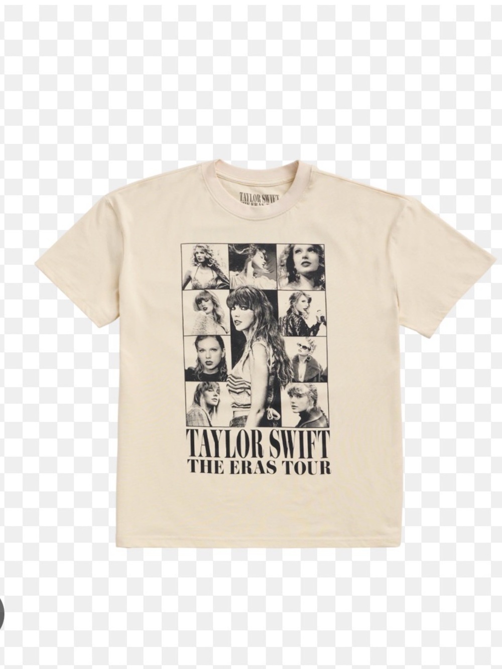 Taylor Swift Cream Short Sleeve Photo-Collage Tour Tee - Taylor Swift